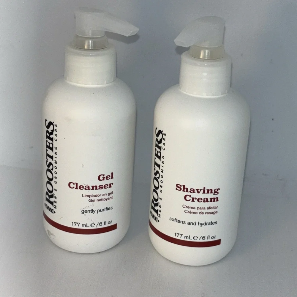Roosters Shaving Cream and Cleansing gel Set 6 fl oz. - Roosters Men's